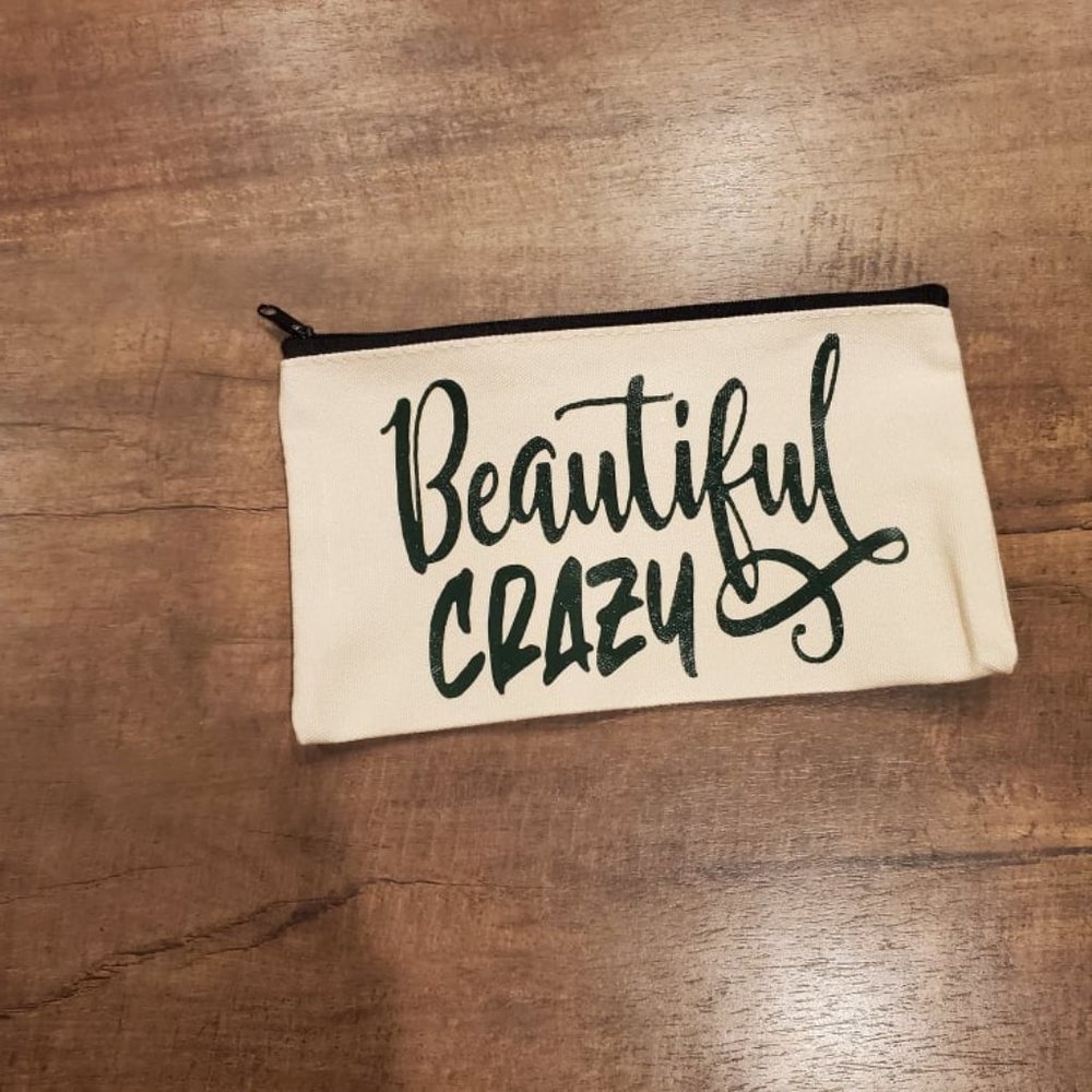 Beautiful Crazy 8x5 Canvas Bag - Picture 1 of 1